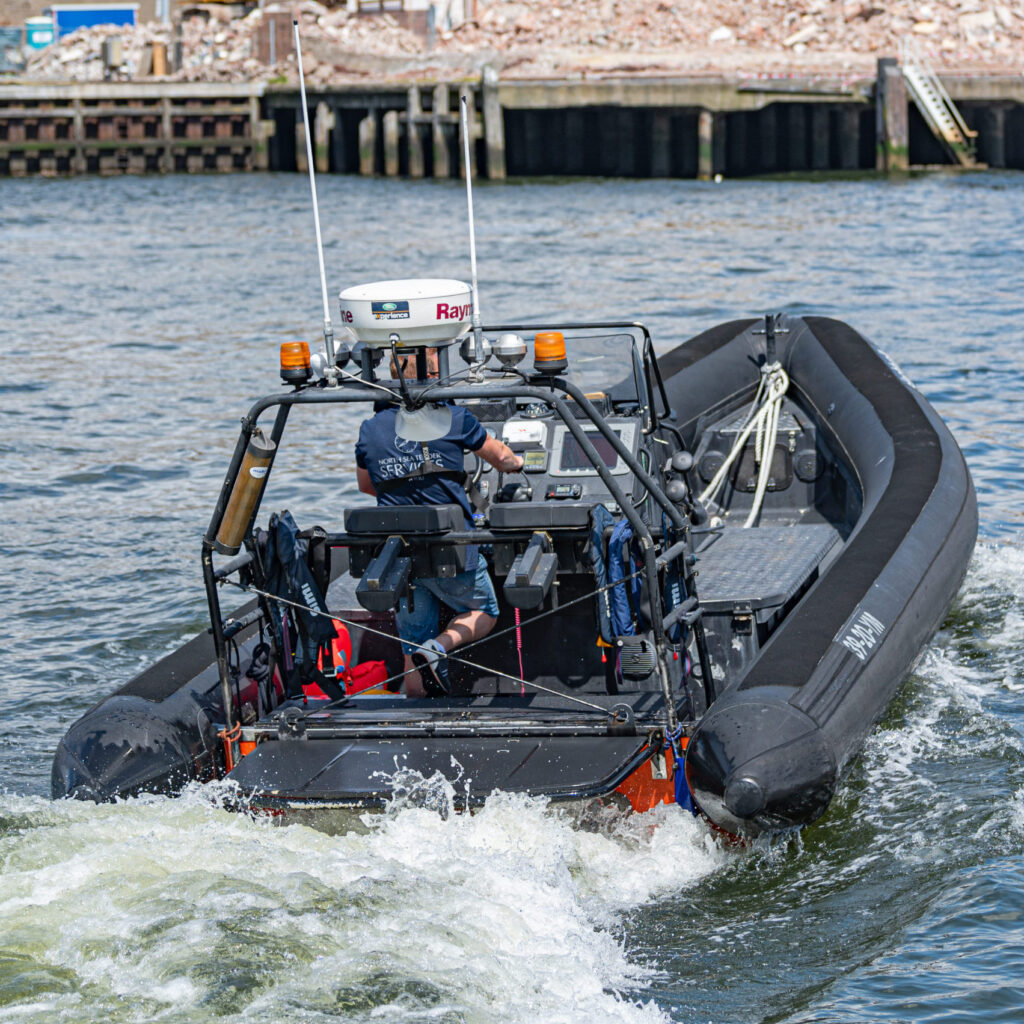 Close up van een boot - achteraangezicht